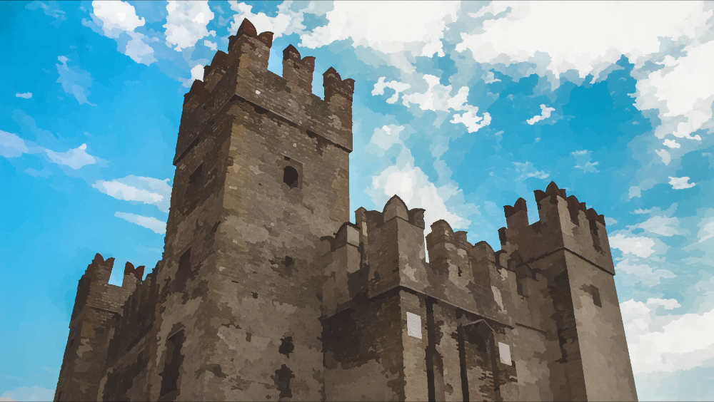 Grey Castle Where the Giant lives